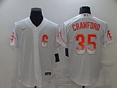 Giants 35 Brandon Crawford White Nike 2021 City Connect Cool Base Jersey,baseball caps,new era cap wholesale,wholesale hats